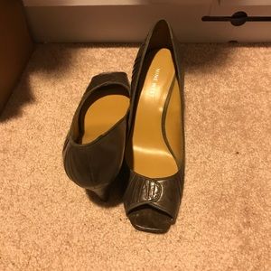 Wedge peep toe sandals